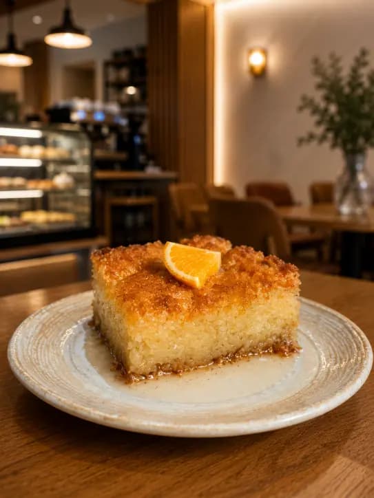 Orange Cake (Portokalopita) - Amara Bakery
